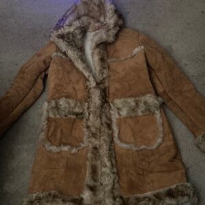 Suede fur coat
Holiday Sale!!!!